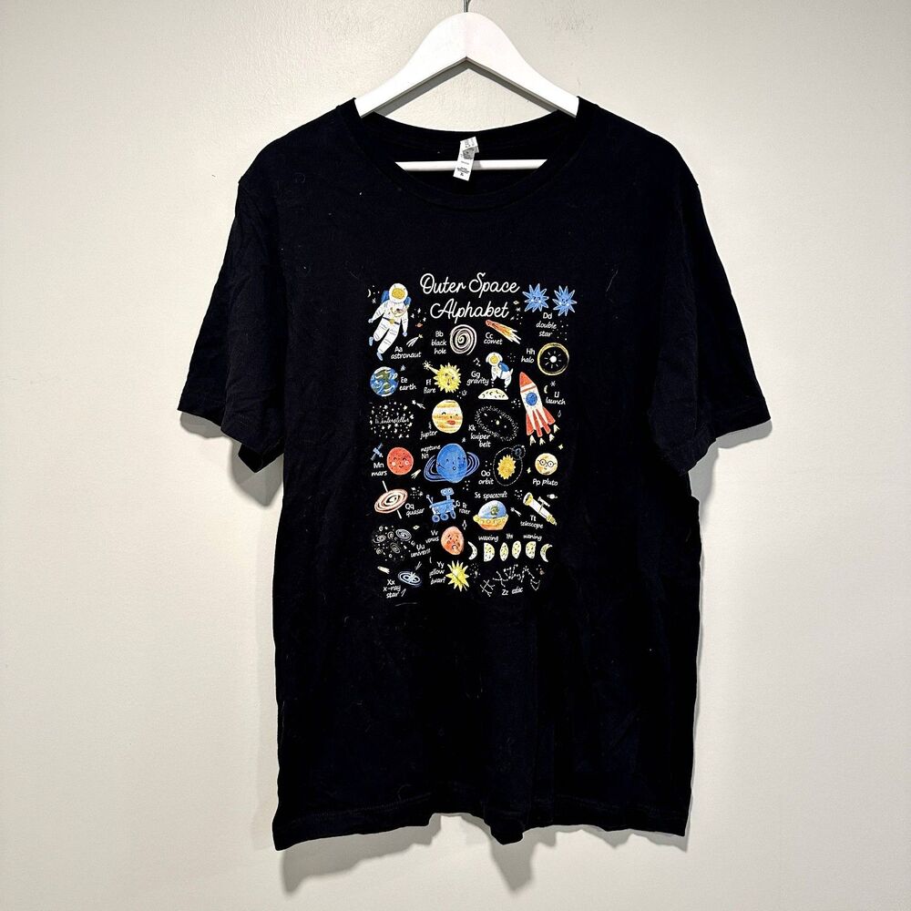 Outer Space Alphabet Graphic Tee - Teacher Shirt